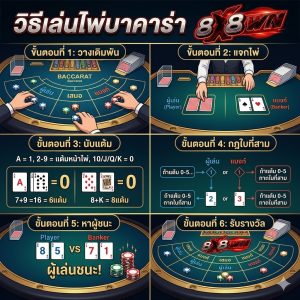 วิธีเล่นไพ่บาคาร่า
